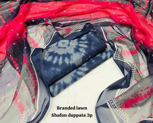 Lawn 3PC β Chiffon Dupatta β D-103